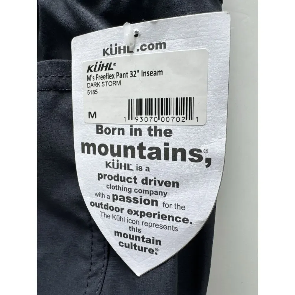 KUHL Men's Freeflex Medium Pant 32”inseam Dark Storm